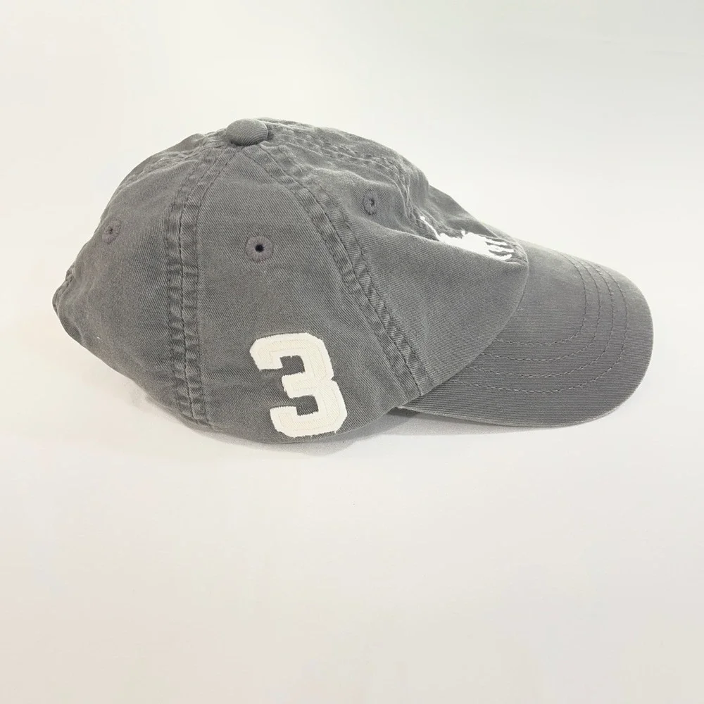 Ralph Lauren‎ Polo Chino Baseball Cap Toddler Gray Big Pony 3 | Preppy Classic